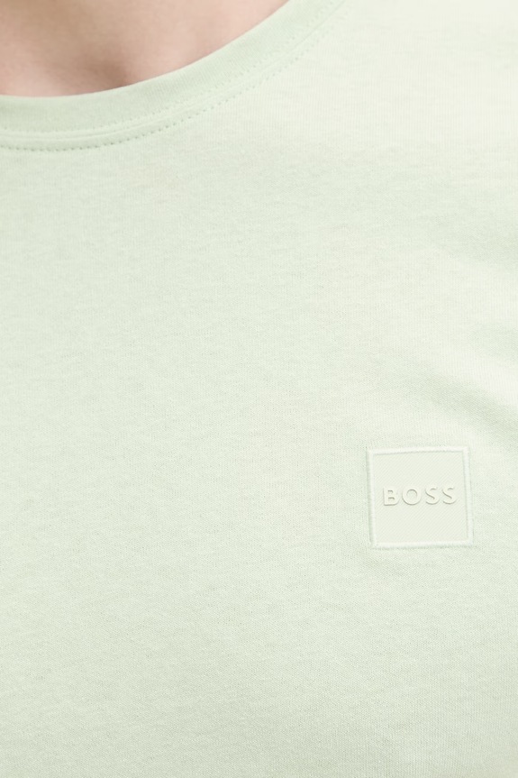 BOSS Orange t-shirt ανδρικό βαμβακερό Tales 50508584 πράσινο