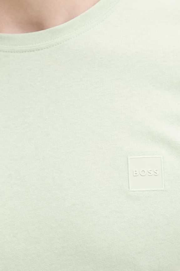 BOSS Orange t-shirt ανδρικό βαμβακερό Tales 50508584 πράσινο