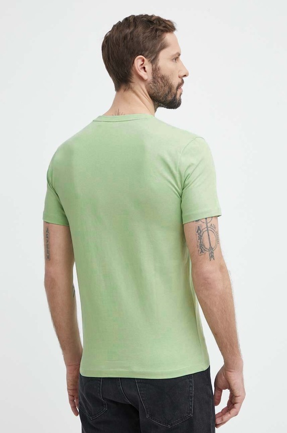 Odzież BOSS Orange T-shirt męski bawełniany Tales 50508584 zielony