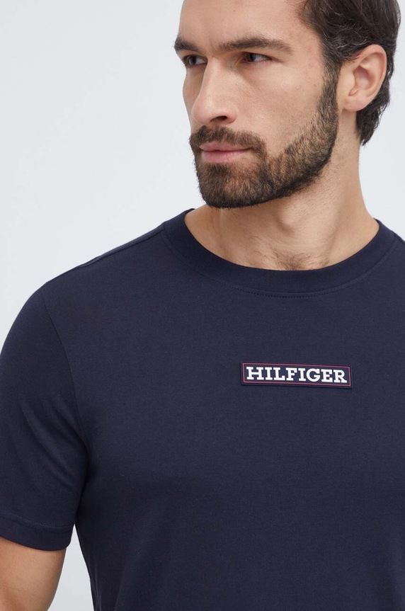 Odzież Tommy Hilfiger t-shirt MW0MW33723 granatowy