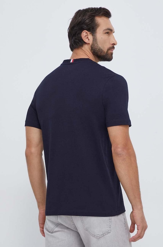 Ρούχα Βαμβακερό μπλουζάκι Tommy Hilfiger MW0MW33688 σκούρο μπλε