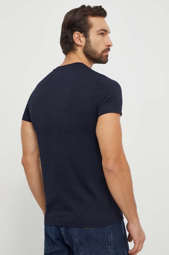 Odzież Tommy Hilfiger t-shirt bawełniany MW0MW33689 granatowy