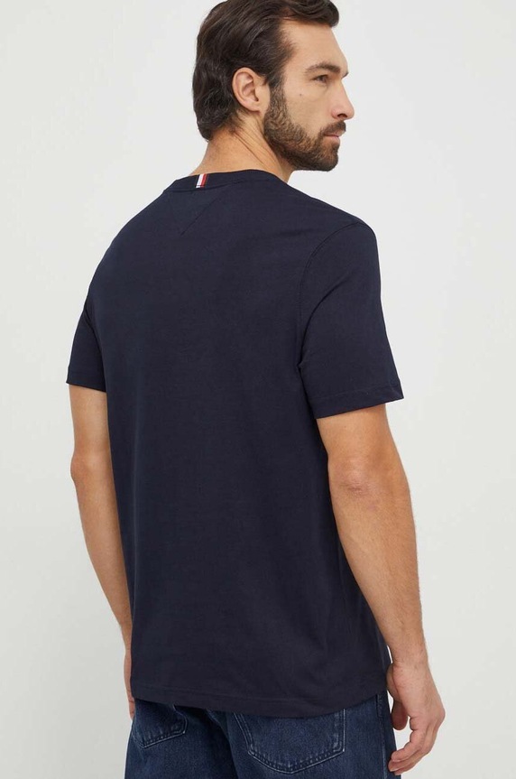 Oblečenie Bavlnené tričko Tommy Hilfiger MW0MW33895 tmavomodrá