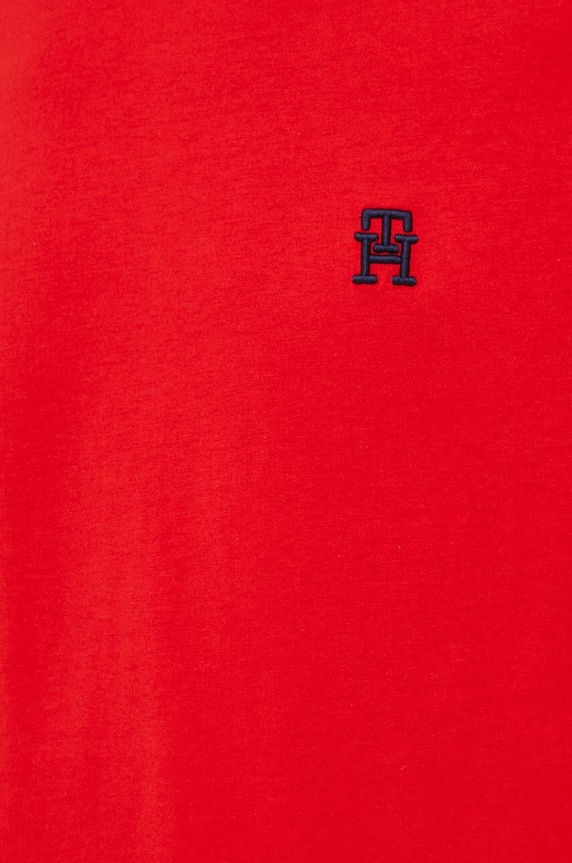 Bavlnené tričko Tommy Hilfiger MW0MW33987 červená