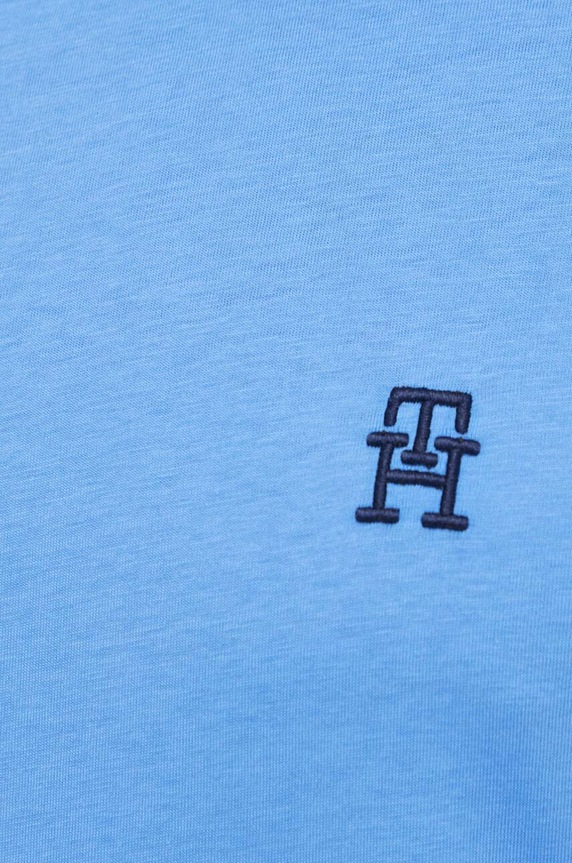 Tommy Hilfiger t-shirt bawełniany niebieski MW0MW33987