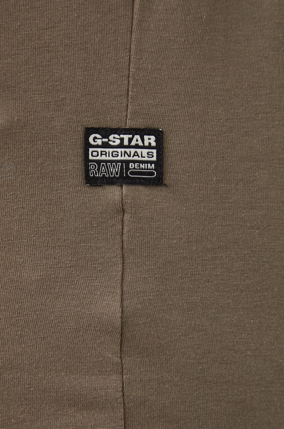 G-Star t-shirt bawełniany D23901.336 beżowy