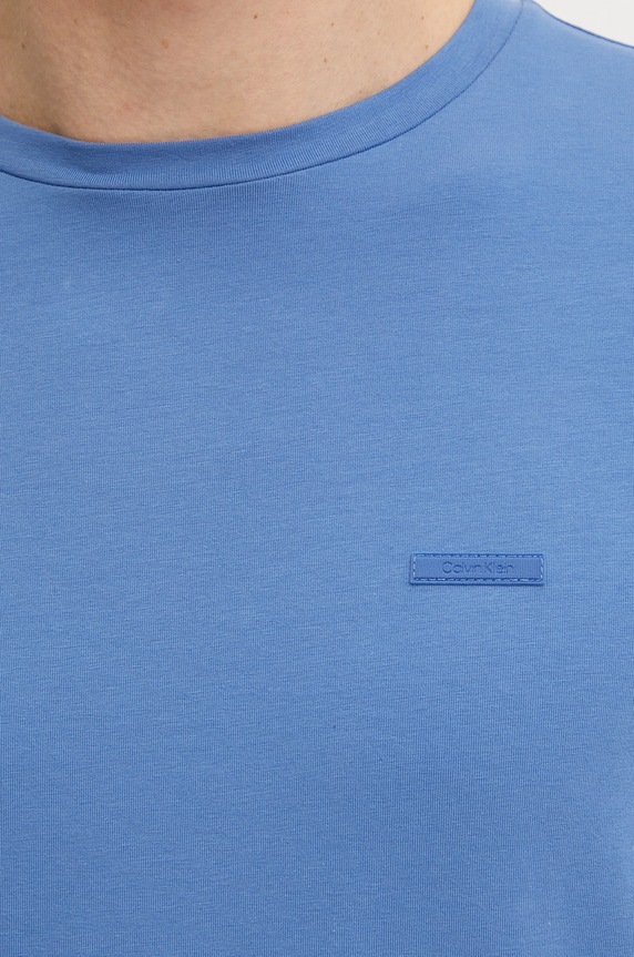 Calvin Klein T-shirt męski bawełniany fioletowy K10K112724