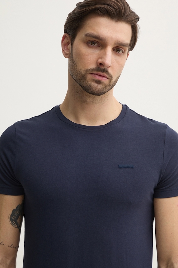 Calvin Klein T-shirt męski bawełniany granatowy K10K112724
