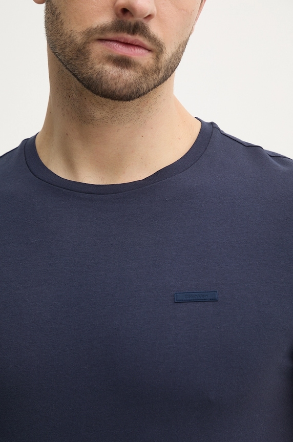 Calvin Klein T-shirt męski bawełniany K10K112724 granatowy