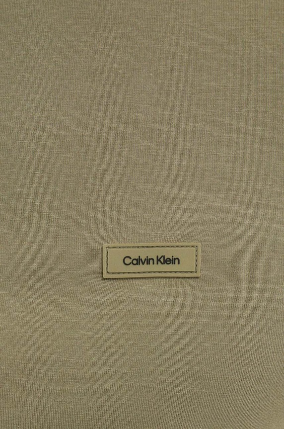Calvin Klein T-shirt męski bawełniany zielony K10K112724