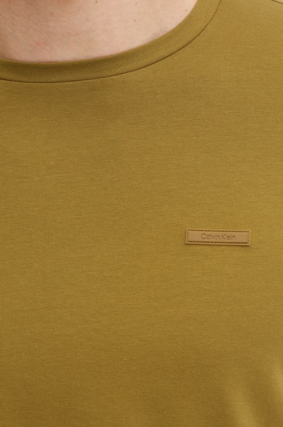 Calvin Klein T-shirt męski bawełniany K10K112724 zielony