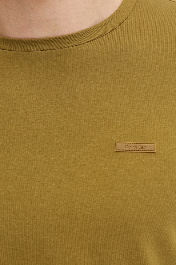 Calvin Klein T-shirt męski bawełniany K10K112724 zielony