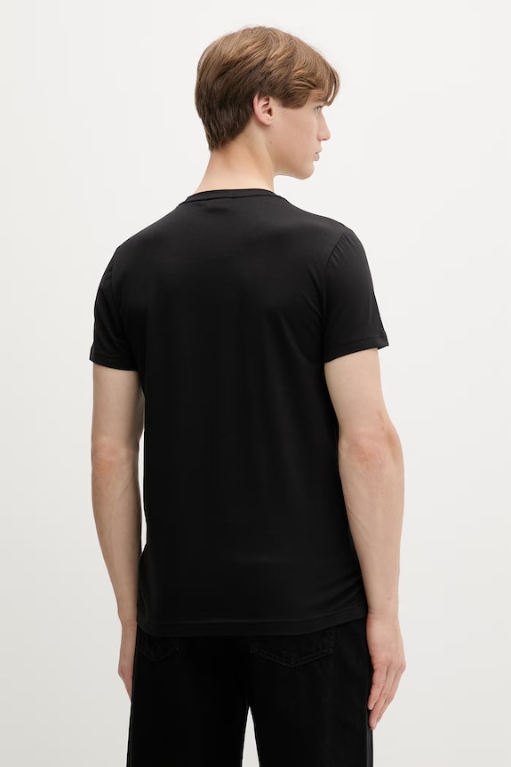 Odzież Calvin Klein T-shirt męski bawełniany K10K112724 czarny