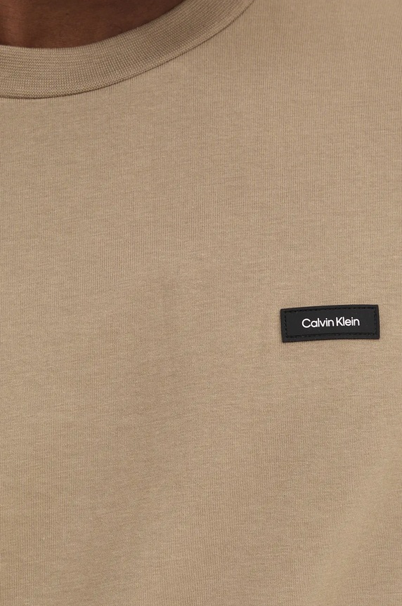 Calvin Klein tričko pánske bavlnené K10K112749 béžová