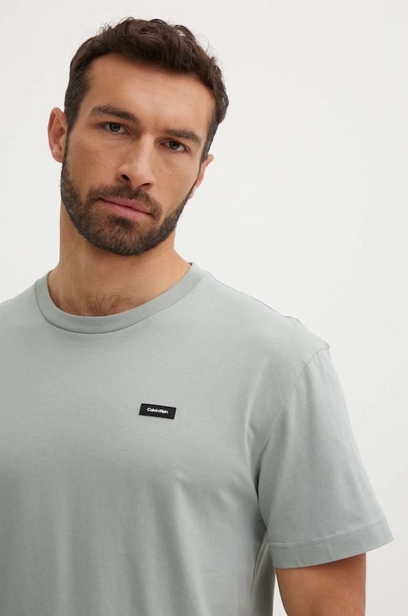 Îmbrăcăminte Calvin Klein tricou de bărbați din bumbac K10K112749 gri