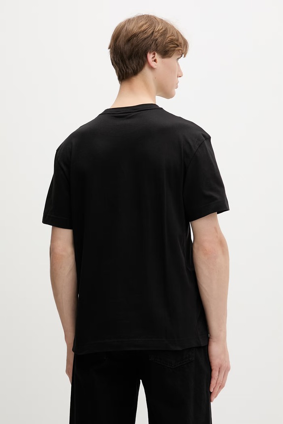 Odzież Calvin Klein T-shirt męski bawełniany K10K112749 czarny