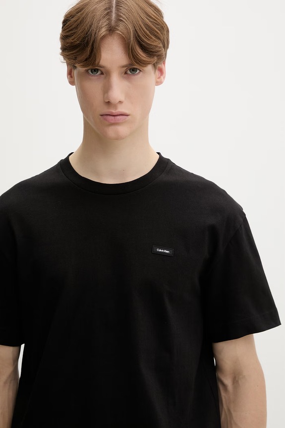 Calvin Klein T-shirt męski bawełniany czarny K10K112749