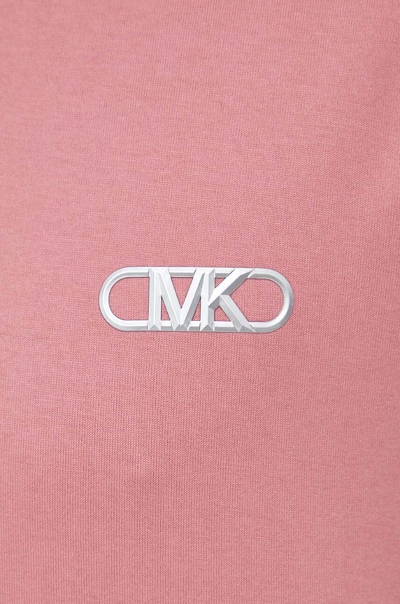 Βαμβακερό μπλουζάκι Michael Kors CH351RH1V2 ροζ