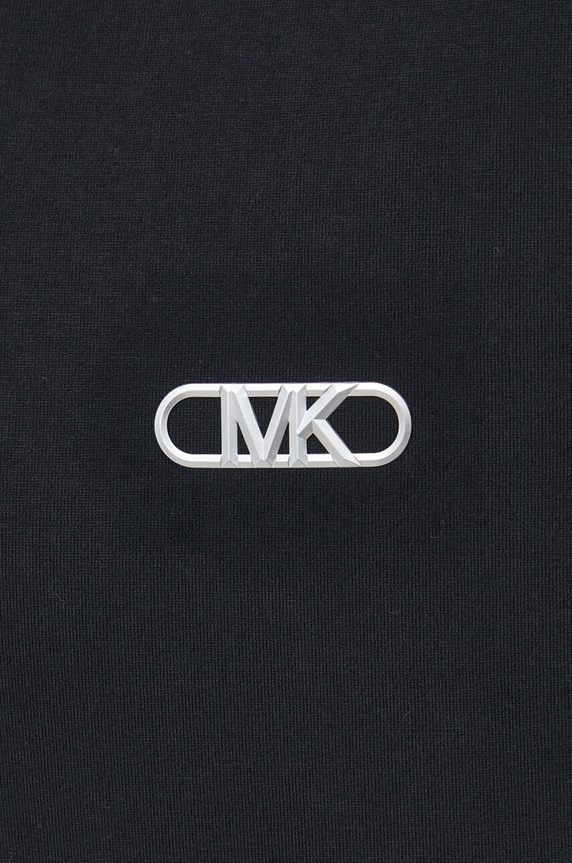 Βαμβακερό μπλουζάκι Michael Kors CH351RH1V2 μαύρο