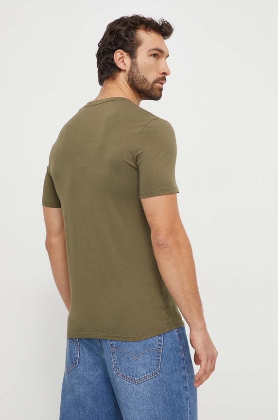 Odzież Guess t-shirt bawełniany M2YI71.I3Z14 zielony