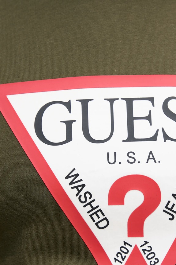 Guess t-shirt bawełniany M2YI71.I3Z14 zielony