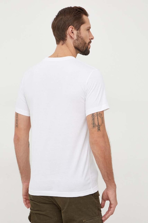Oblečení Bavlněné tričko Calvin Klein Jeans J30J325268 bílá