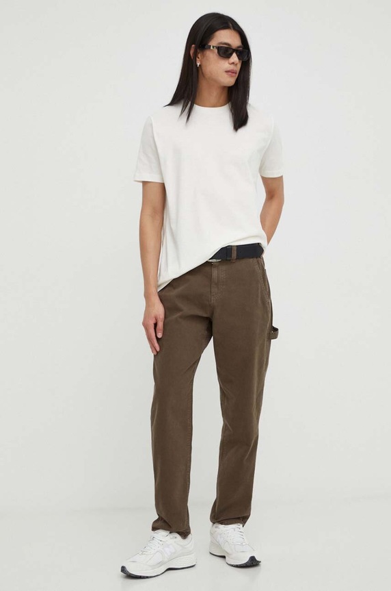 Iceberg pamut póló F013.6325 bézs AW24