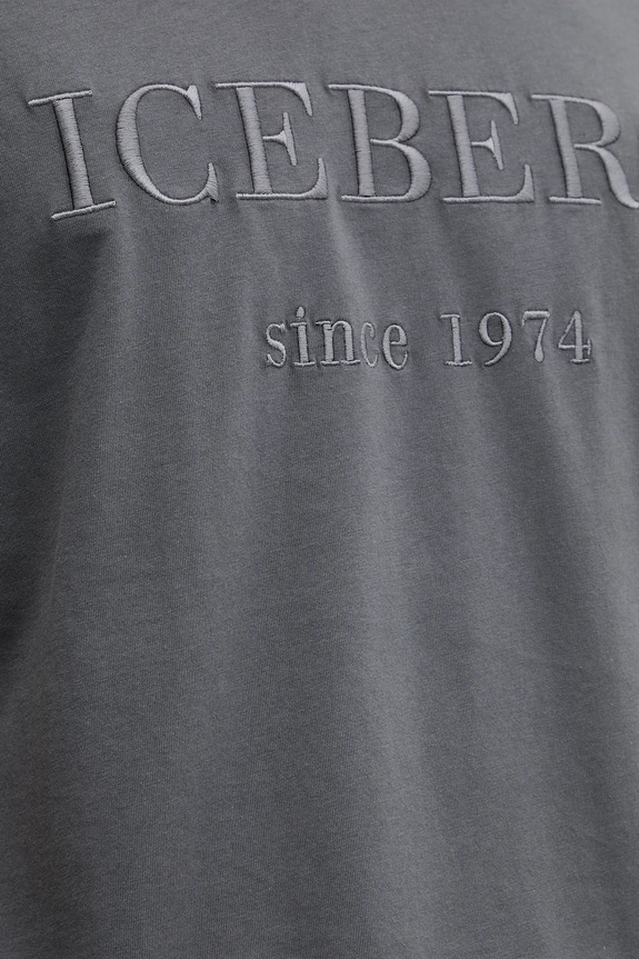Iceberg t-shirt bawełniany F014.6327 szary