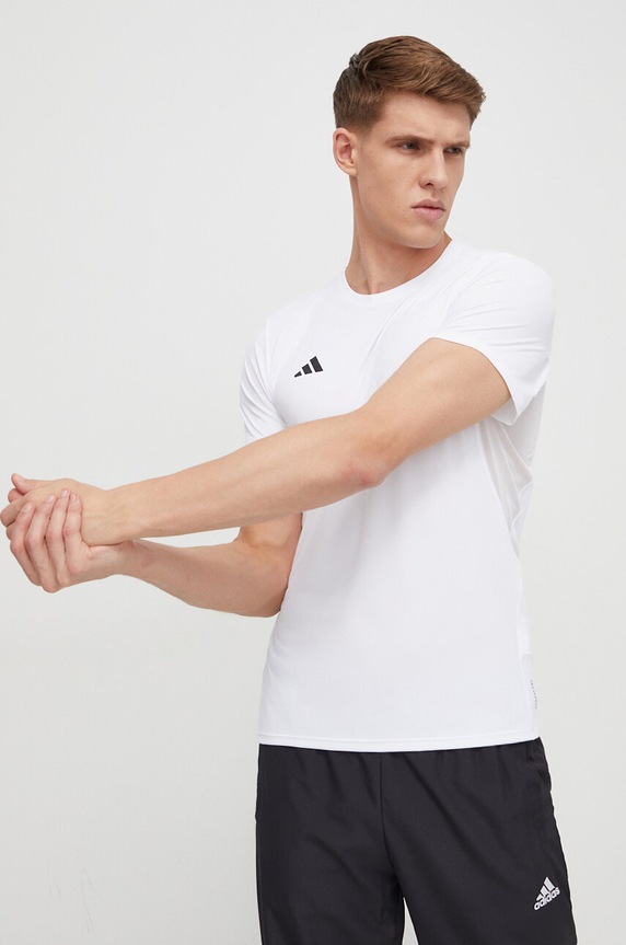 Μπλουζάκι για τρέξιμο adidas Performance Adizero Adizero λευκό IN1157