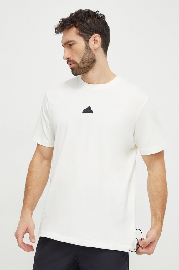 adidas t-shirt in cotone rilassato beige IR5175