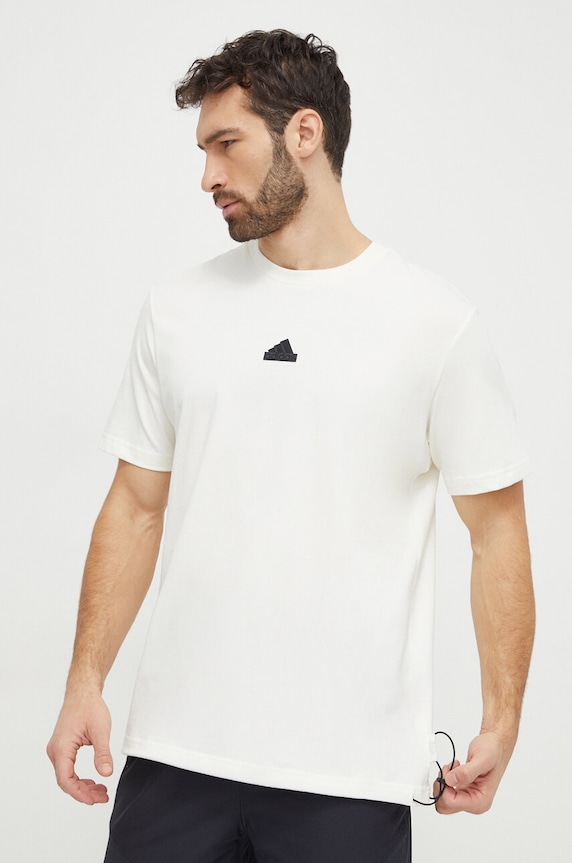 adidas t-shirt in cotone rilassato beige IR5175