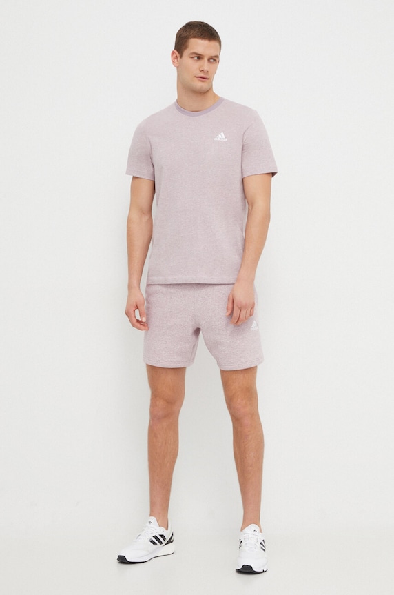 adidas tricou din bumbac IR5319 violet SS24