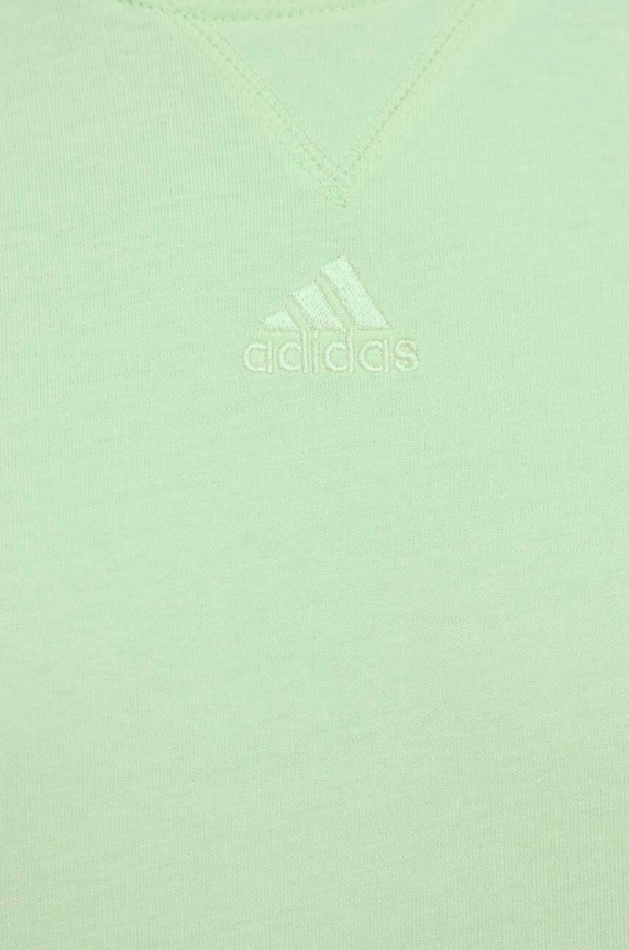 Βαμβακερό μπλουζάκι adidas Shadow Original IR9111 πράσινο