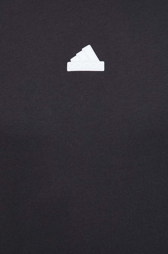 Bavlněné tričko adidas IR9166 černá