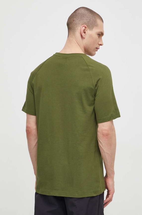Ρούχα Βαμβακερό μπλουζάκι adidas Originals IS0248 πράσινο