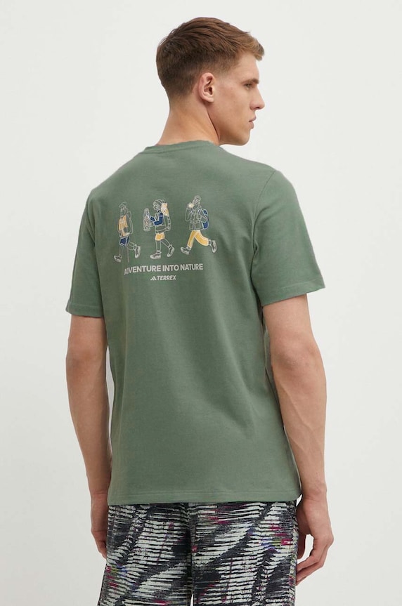 Odzież adidas TERREX t-shirt sportowy IS0283 zielony