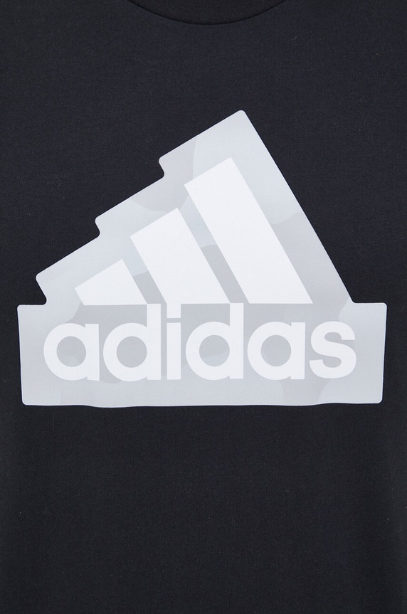 adidas t-shirt bawełniany IS2855 czarny