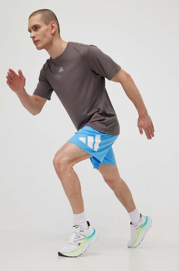 adidas Performance t-shirt treningowy HIIT 3S IS3720 szary SS24