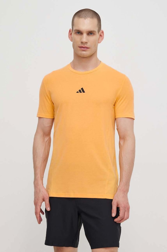 Tréninkové tričko adidas Performance D4T hladký žlutá IS3818