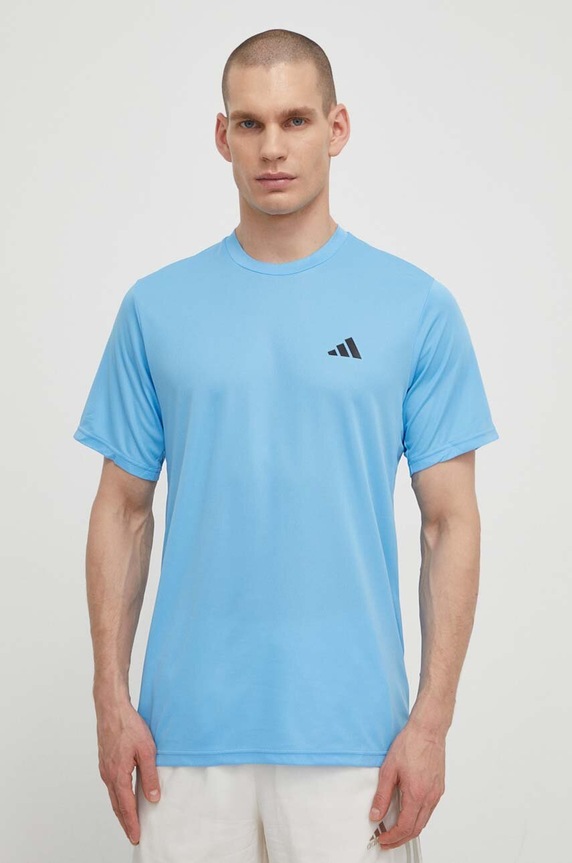 Тениска за трениране adidas Performance Training Essentials стандартна син IT5398