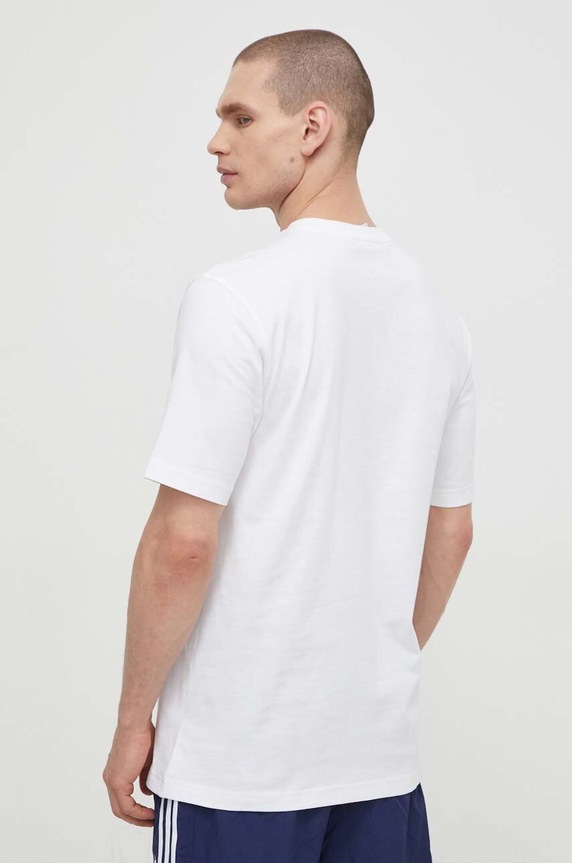Oblečení Bavlněné tričko adidas Originals Trefoil IV5353 bílá