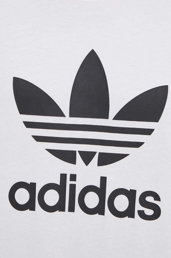 Bavlněné tričko adidas Originals Trefoil IV5353 bílá
