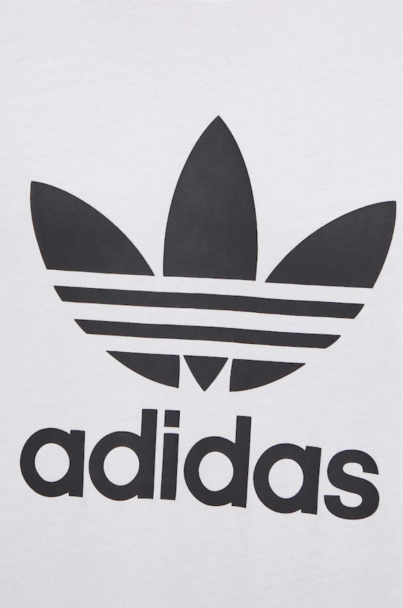 Bavlněné tričko adidas Originals Trefoil IV5353 bílá