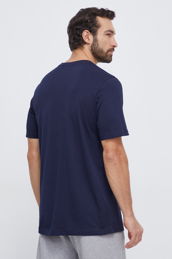 Odzież adidas t-shirt bawełniany IW8834 granatowy