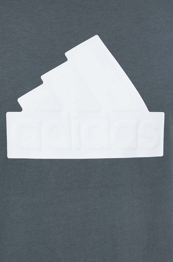 Βαμβακερό μπλουζάκι adidas πράσινο IZ1623