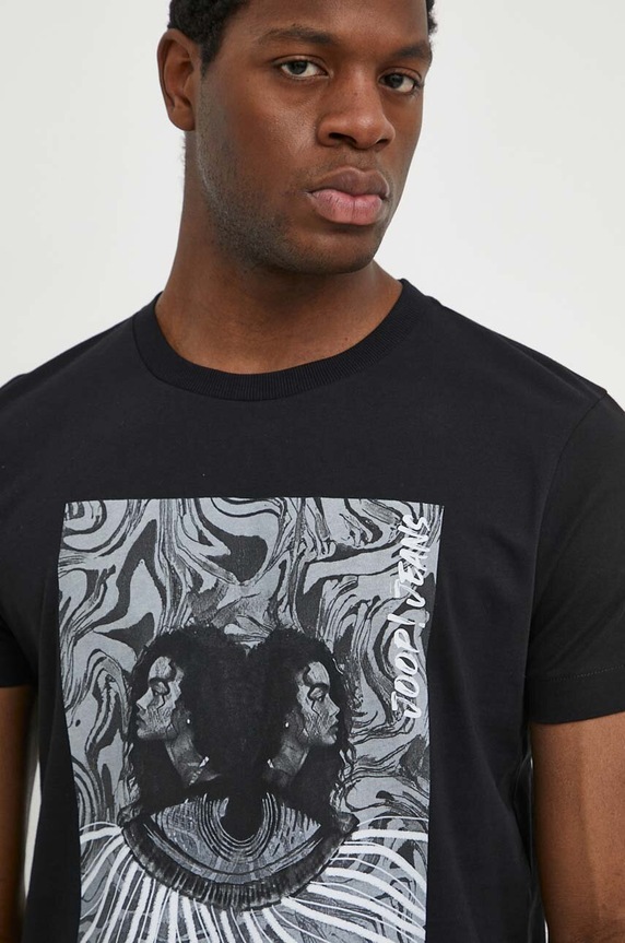 Joop! t-shirt bawełniany Deano czarny 30042428