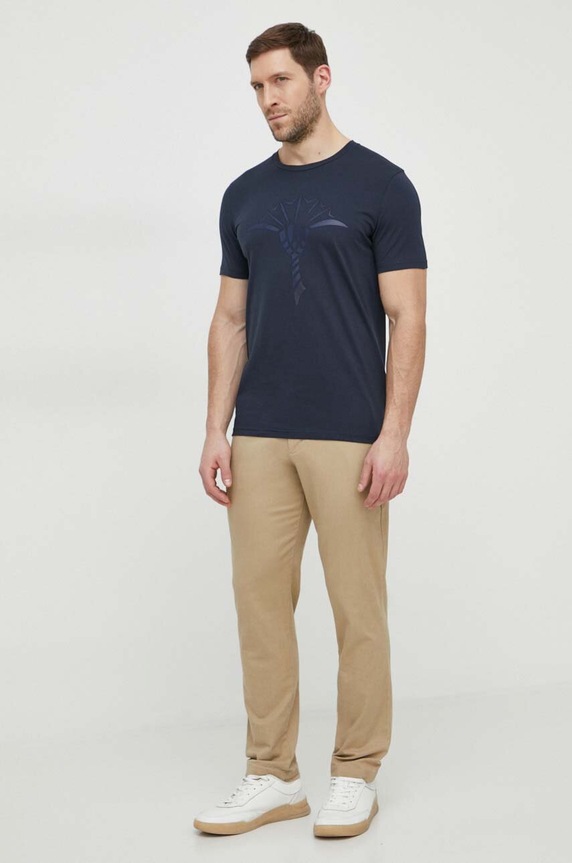 Joop! t-shirt bawełniany Alerio 30042432 granatowy SS26