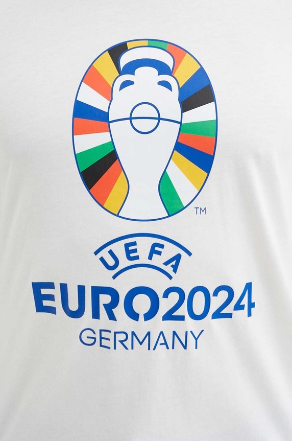 Tričko adidas Performance Euro 2024 IT9290 béžová