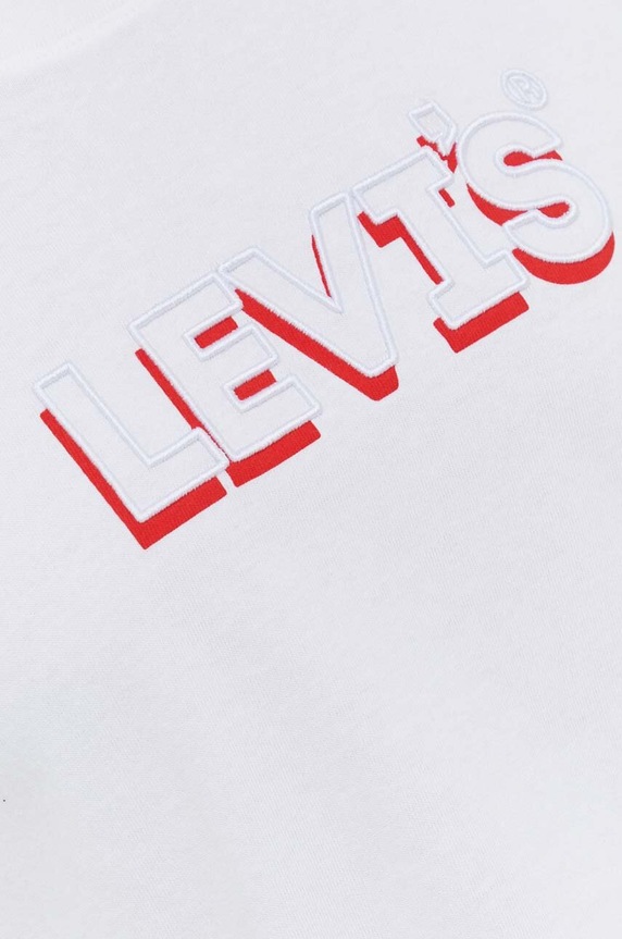 Bavlnené tričko Levi's 16143 biela
