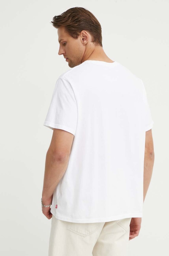 Ρούχα Βαμβακερό μπλουζάκι Levi's 16143 λευκό